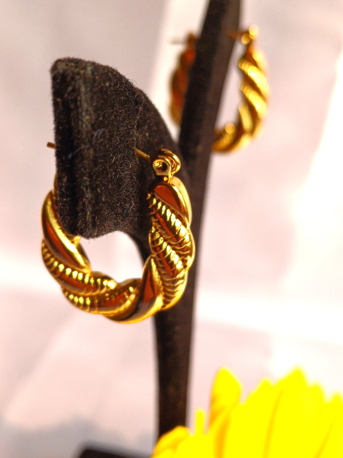 Golden Oval Hoops